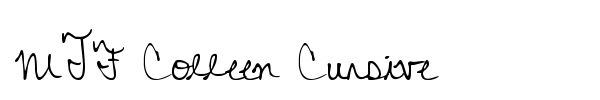 MTF Colleen Cursive font preview